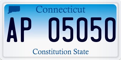 CT license plate AP05050