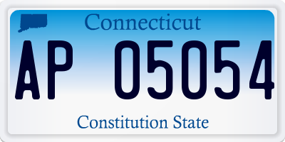 CT license plate AP05054
