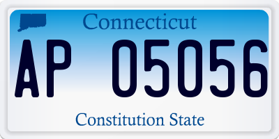 CT license plate AP05056