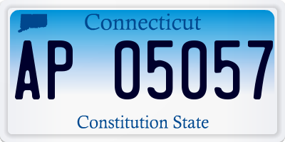 CT license plate AP05057