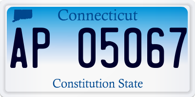 CT license plate AP05067
