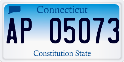 CT license plate AP05073