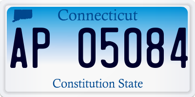 CT license plate AP05084