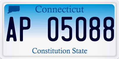 CT license plate AP05088