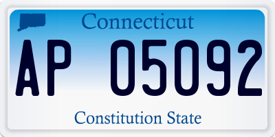 CT license plate AP05092