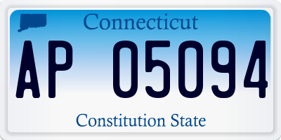 CT license plate AP05094