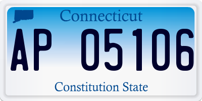 CT license plate AP05106