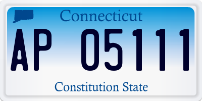 CT license plate AP05111