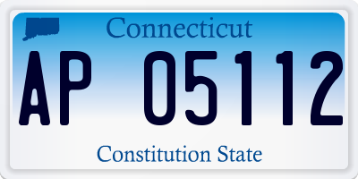 CT license plate AP05112
