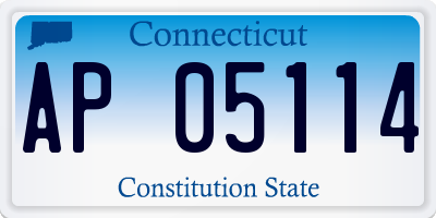CT license plate AP05114