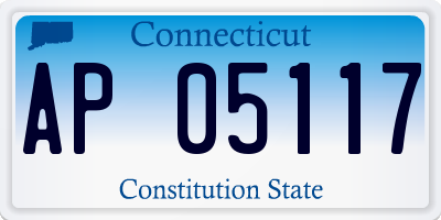CT license plate AP05117