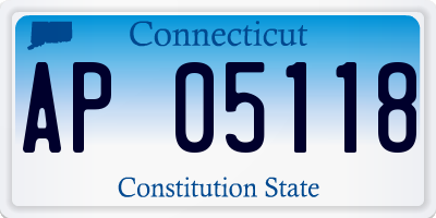 CT license plate AP05118
