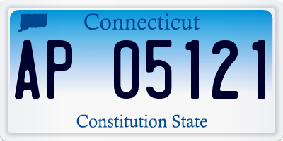 CT license plate AP05121