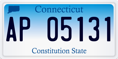 CT license plate AP05131