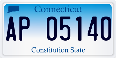 CT license plate AP05140