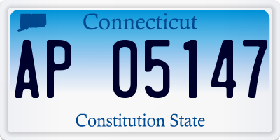 CT license plate AP05147