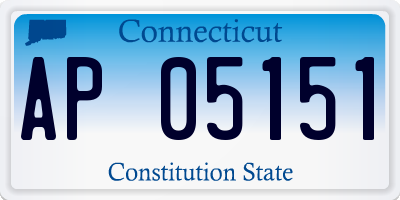 CT license plate AP05151