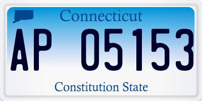 CT license plate AP05153
