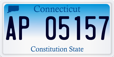 CT license plate AP05157