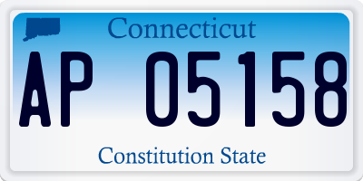 CT license plate AP05158