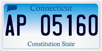 CT license plate AP05160