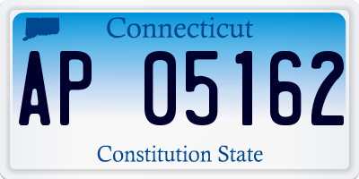 CT license plate AP05162