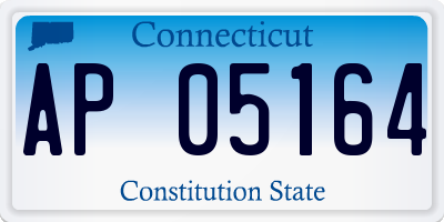 CT license plate AP05164