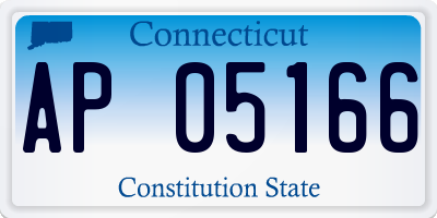 CT license plate AP05166