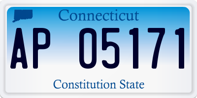 CT license plate AP05171