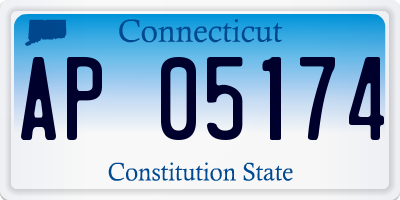 CT license plate AP05174