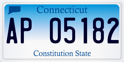 CT license plate AP05182