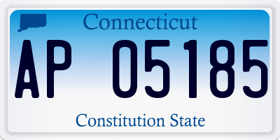 CT license plate AP05185