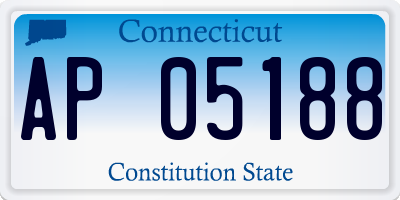 CT license plate AP05188