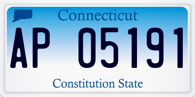 CT license plate AP05191