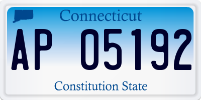 CT license plate AP05192
