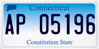 CT license plate AP05196