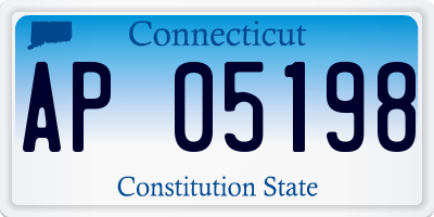 CT license plate AP05198