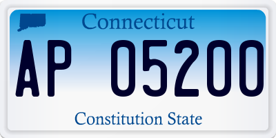 CT license plate AP05200