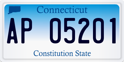 CT license plate AP05201