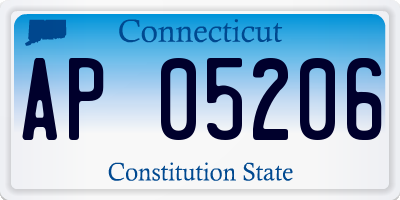 CT license plate AP05206