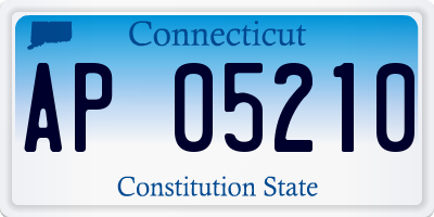CT license plate AP05210