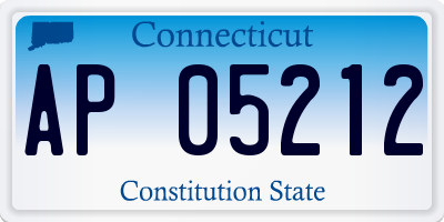 CT license plate AP05212