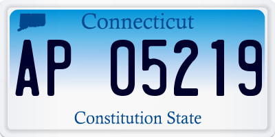 CT license plate AP05219