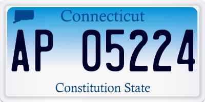 CT license plate AP05224