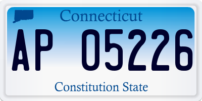 CT license plate AP05226