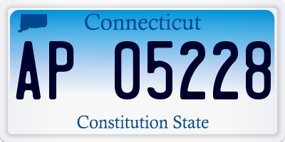 CT license plate AP05228