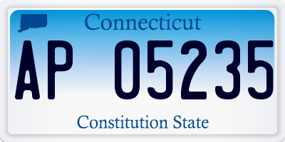 CT license plate AP05235
