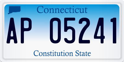 CT license plate AP05241