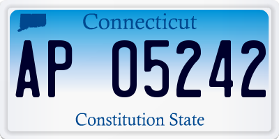 CT license plate AP05242