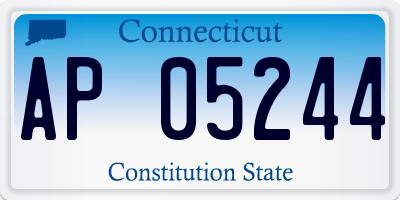 CT license plate AP05244